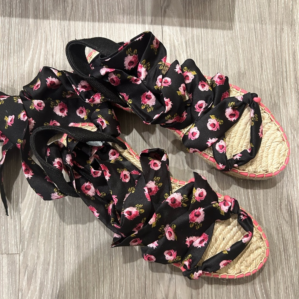 Prada Floral Espadrilles - Size 38.5